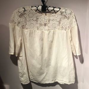 Old Navy Tops - Old Navy Blouse w/ Lace Detail Size M Old Navy Tops - Old Navy Blouse w/ Lace Detail Size M
